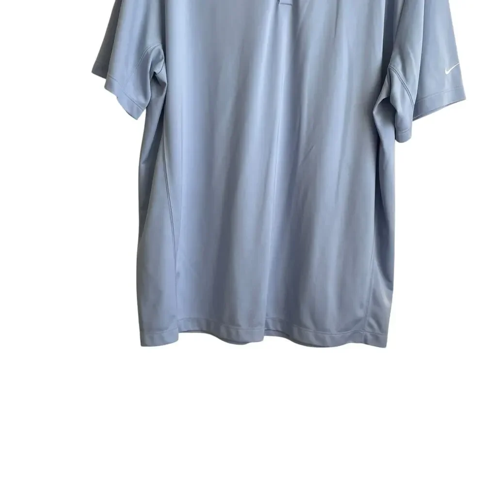 Nike Golf Mens Polo Tour Performance XXL Blue Striped The Players Leisure Comfy - Picture 6 of 11